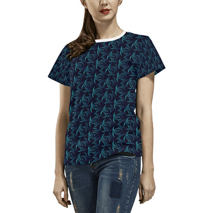 Vikings Print Design LKS302 Women's  T-shirt