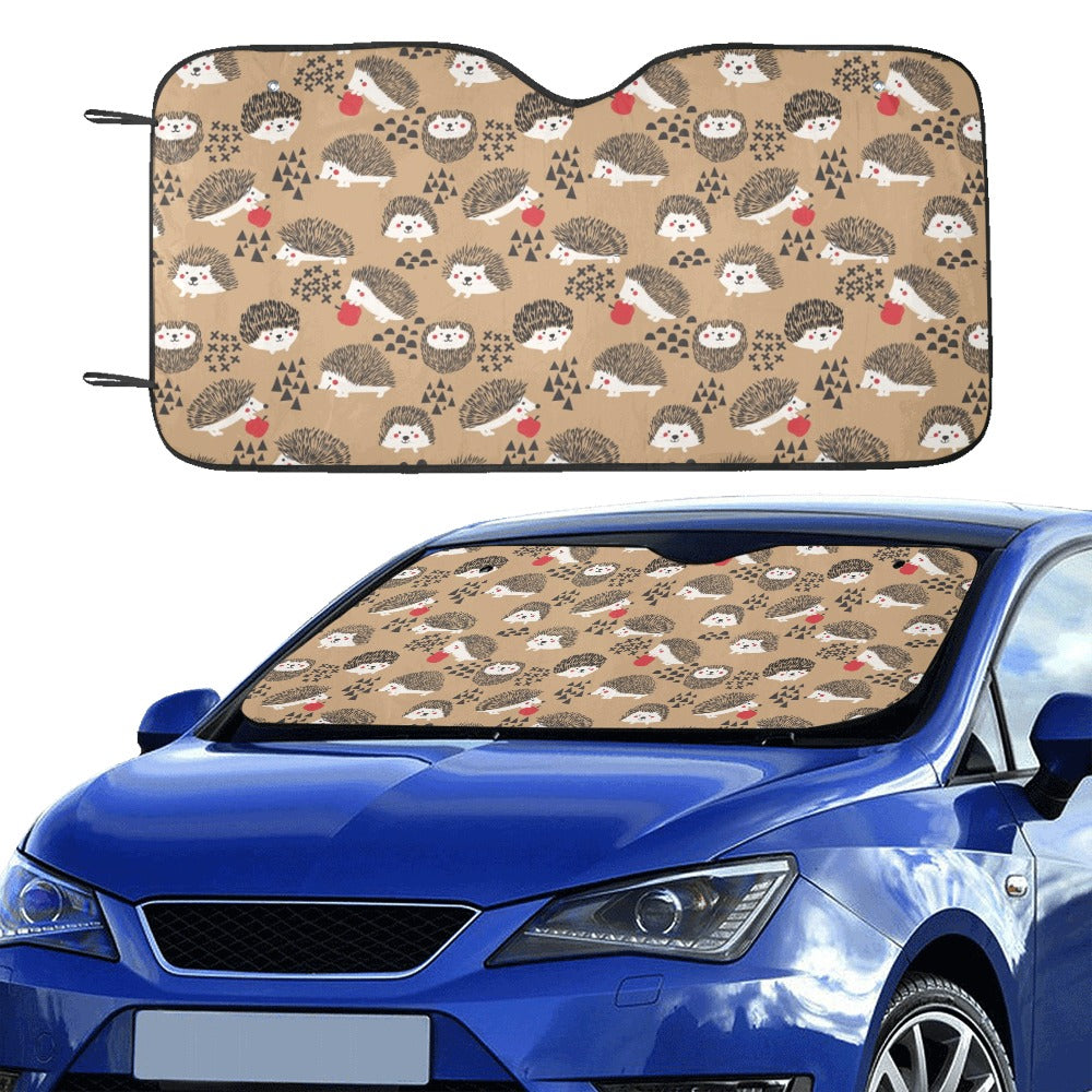 Hedgehog Print Design LKS403 Car front Windshield Sun Shade
