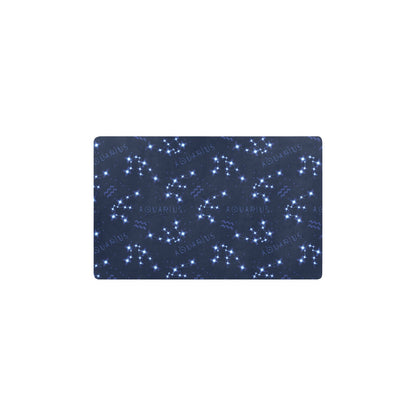Aquarius Zodiac Pattern Print Design 02 Kitchen Mat