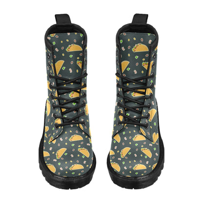 Taco Pattern Print Design TC02 Women's Boots