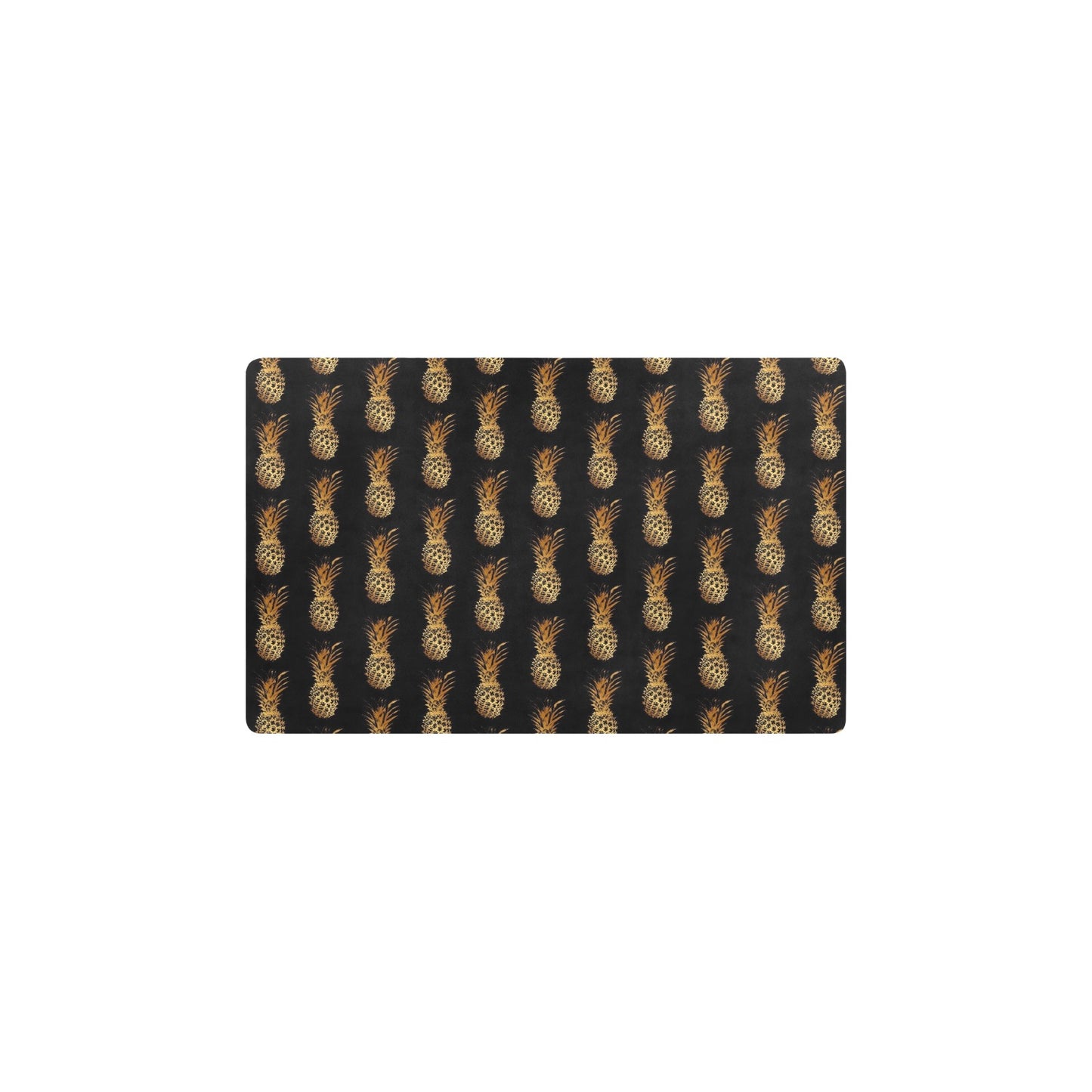 Pineapple Pattern Print Design A02 Kitchen Mat