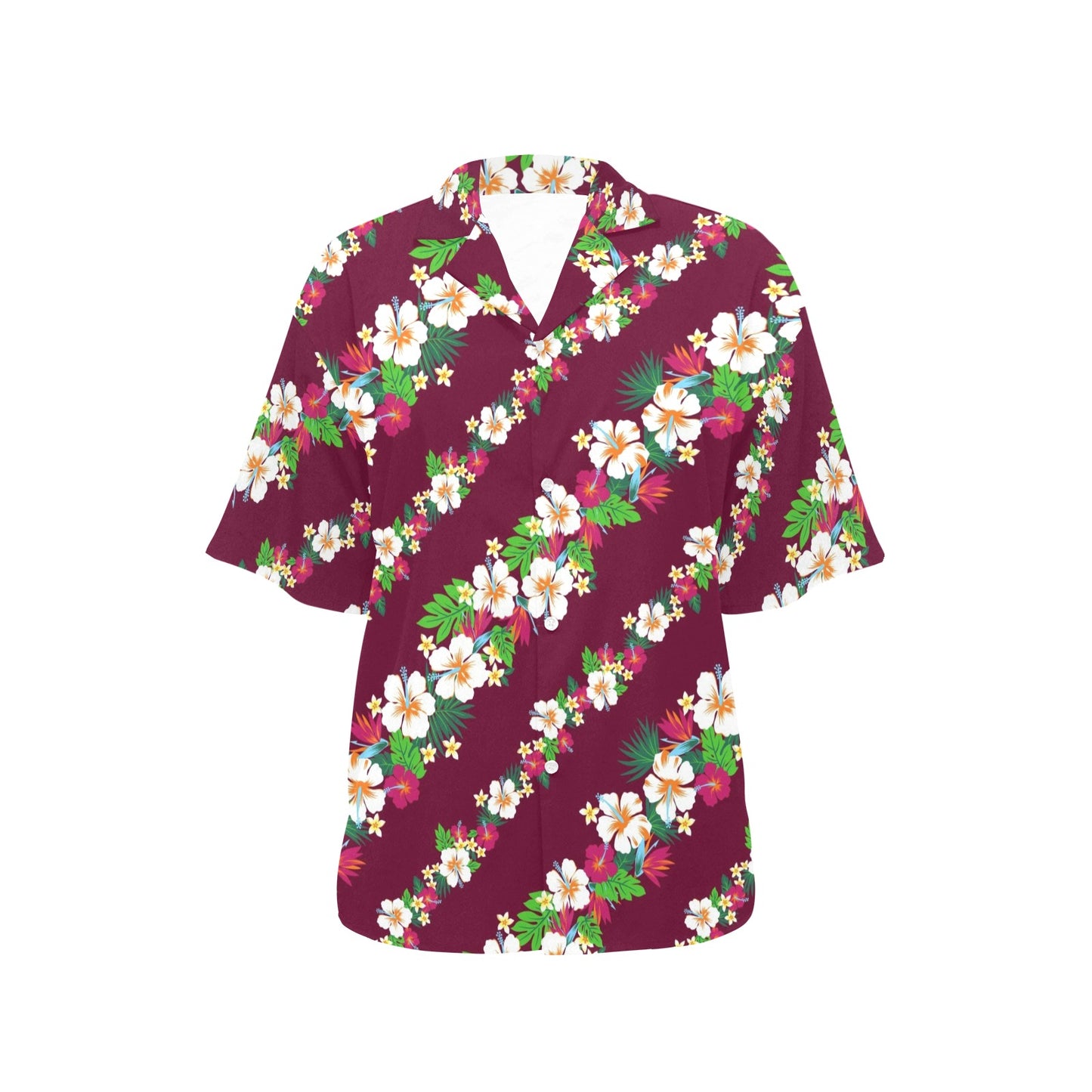 Hawaiian Themed Pattern Print Design H06 Women's Hawaiian Shirt