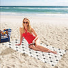 Sailboat Print Design LKS302 Beach Towel 32" x 71"