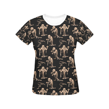 Mummy Print Design LKS302 Women's  T-shirt