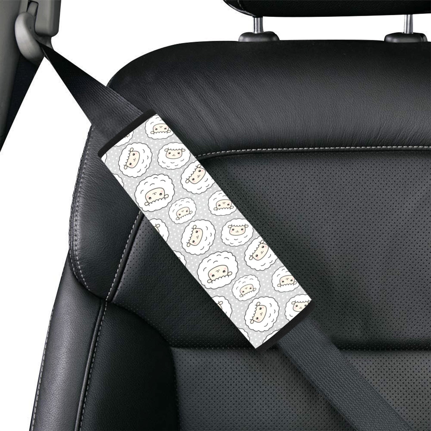 Sheep Print Design LKS401 Car Seat Belt Cover
