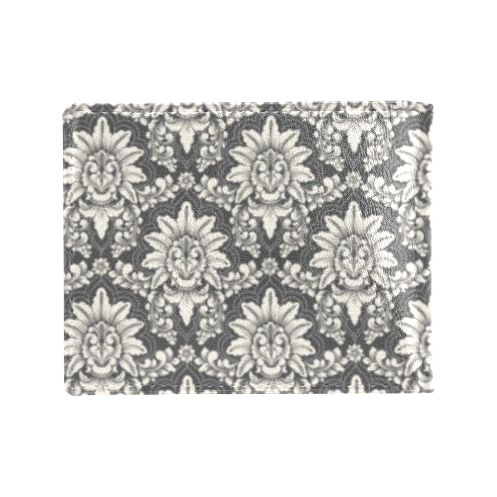 Damask Elegant Print Pattern Men's ID Card Wallet