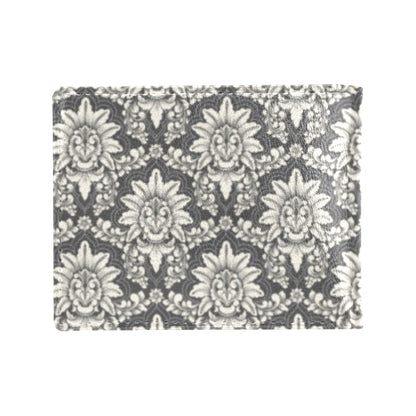 Damask Elegant Print Pattern Men's ID Card Wallet