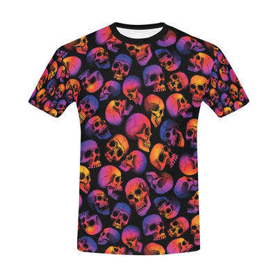 Skull Multicolor Print Design LKS3011 Men's All Over Print T-shirt