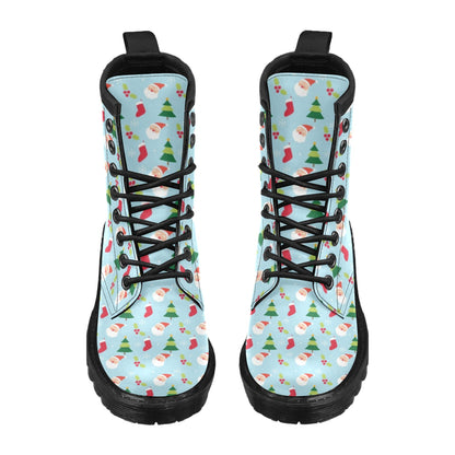 Santa Themed Print Design LKS301 Women's Boots