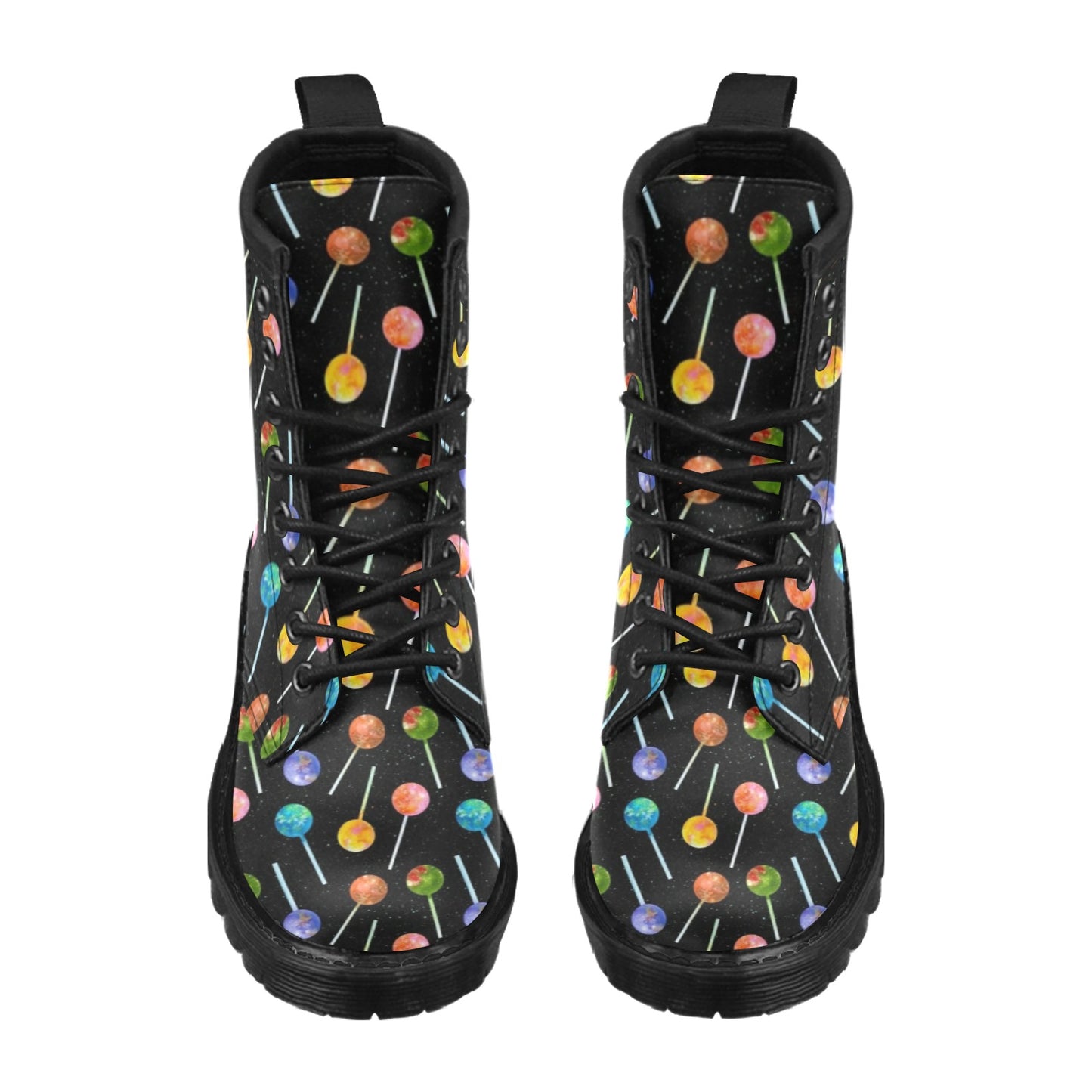 Lollipop Pattern Print Design LL04 Women's Boots