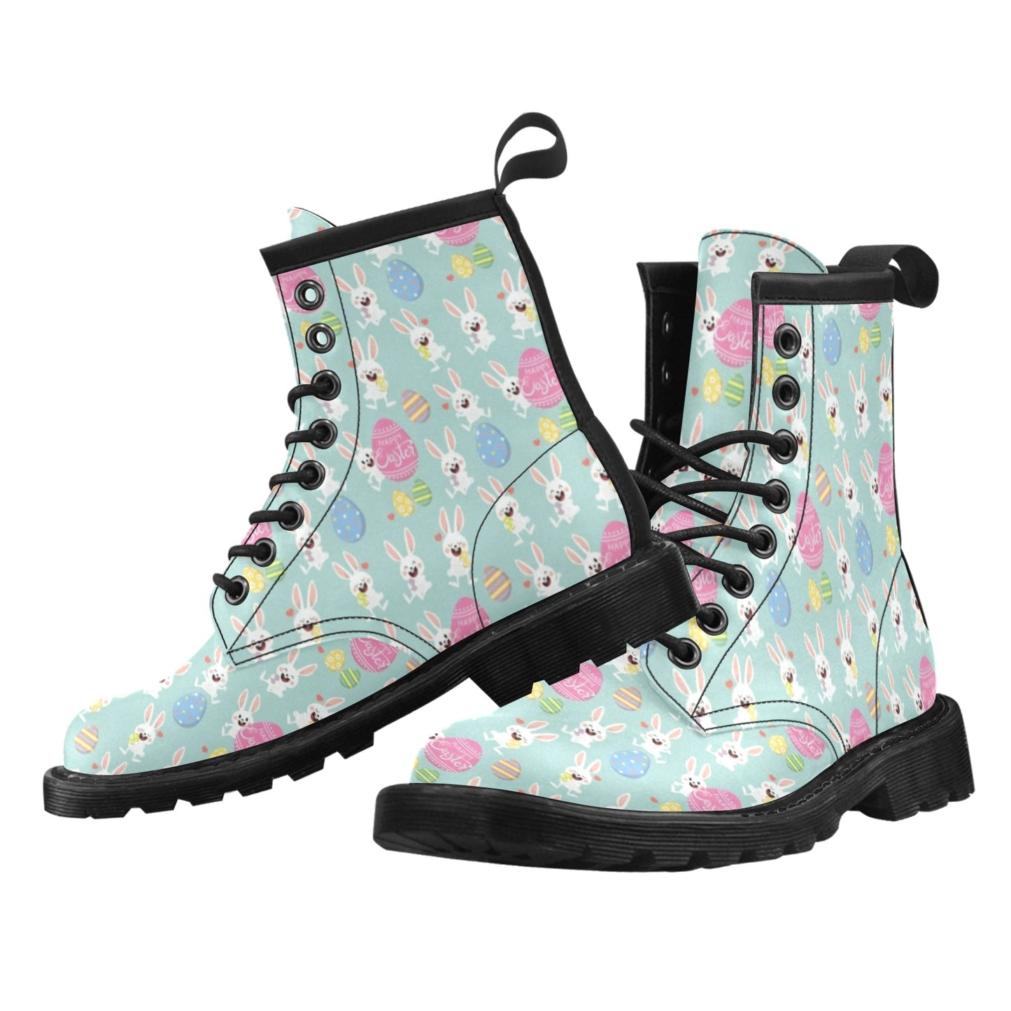 Easter Eggs Pattern Print Design RB014 Women's Boots