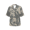 ACU Digital Camouflage Women's Hawaiian Shirt