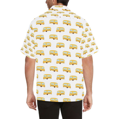 School Bus Print Design LKS306 Men's Hawaiian Shirt