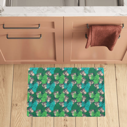 Chimpanzee Pattern Print Design 01 Kitchen Mat