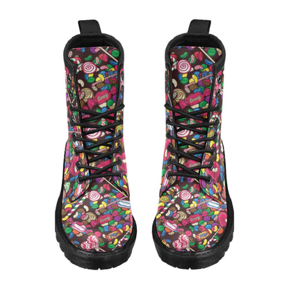 Candy Pattern Print Design CA02 Women's Boots