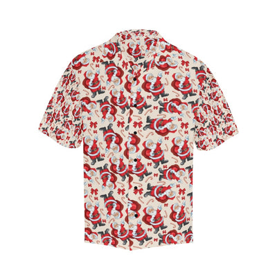 Santa Christmas Themed Print Design LKS302 Men's Hawaiian Shirt