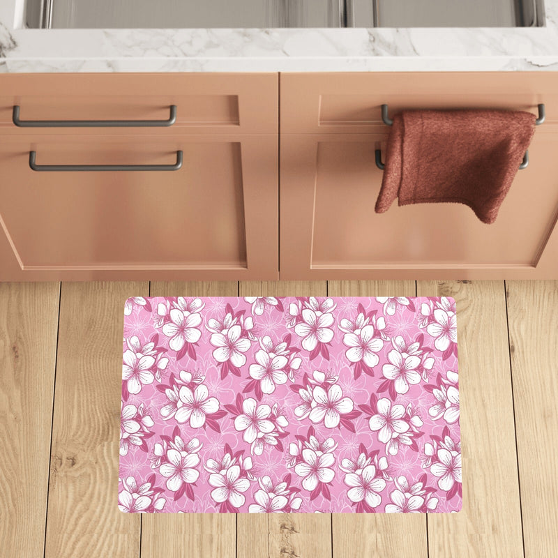 Cherry Blossom Pattern Print Design CB02 Kitchen Mat