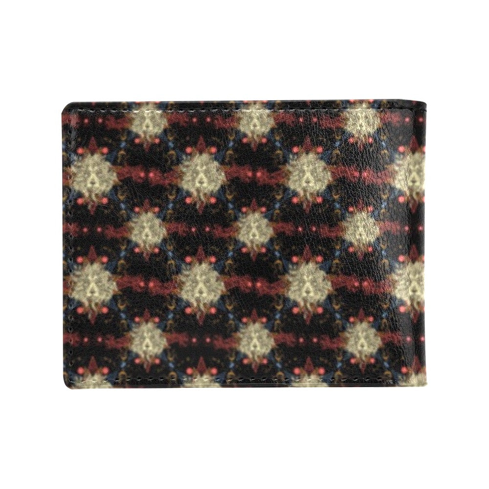 Zodiac Leo Pattern Design Print Men's ID Card Wallet