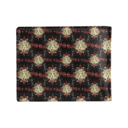Zodiac Leo Pattern Design Print Men's ID Card Wallet