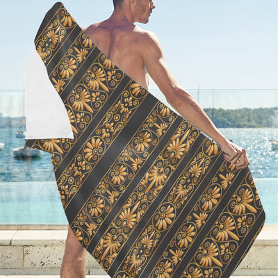 Ancient Greek Print Design LKS303 Beach Towel 32" x 71"