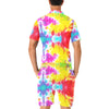 Tie Dye Rainbow Themed Print Men's Romper