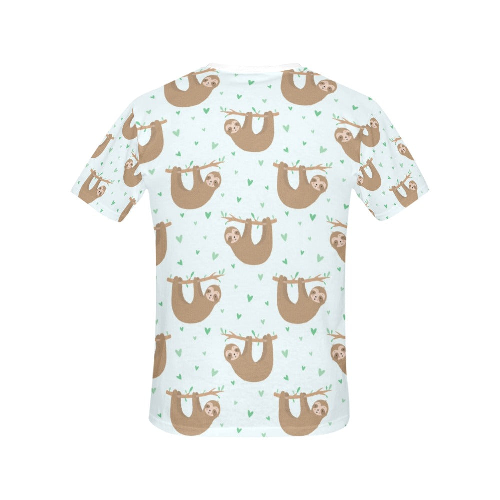 Sloth Print Design LKS308 Women's  T-shirt