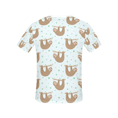 Sloth Print Design LKS308 Women's  T-shirt