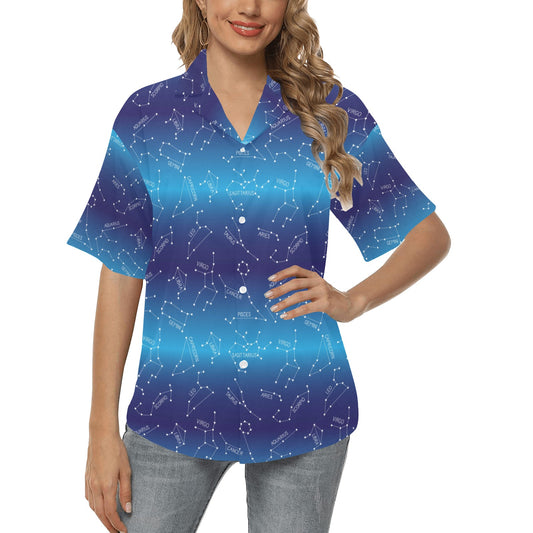 Virgo Print Design LKS302 Women's Hawaiian Shirt