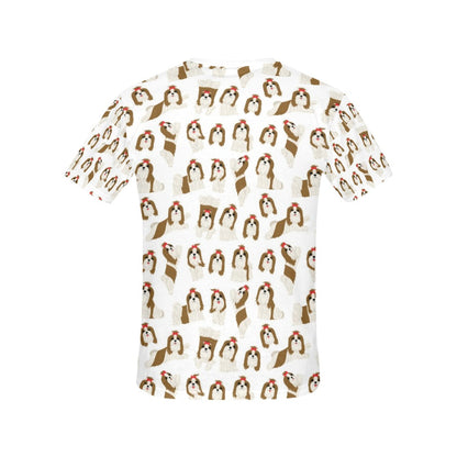 Shih Tzu Print Design LKS302 Women's  T-shirt