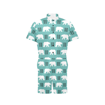 Polar Bear Pattern Print Design A05 Men's Romper