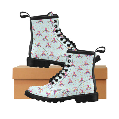 Fairy with Rainbow Print Pattern Women's Boots