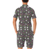 Cactus Pattern Print Design 03 Men's Romper