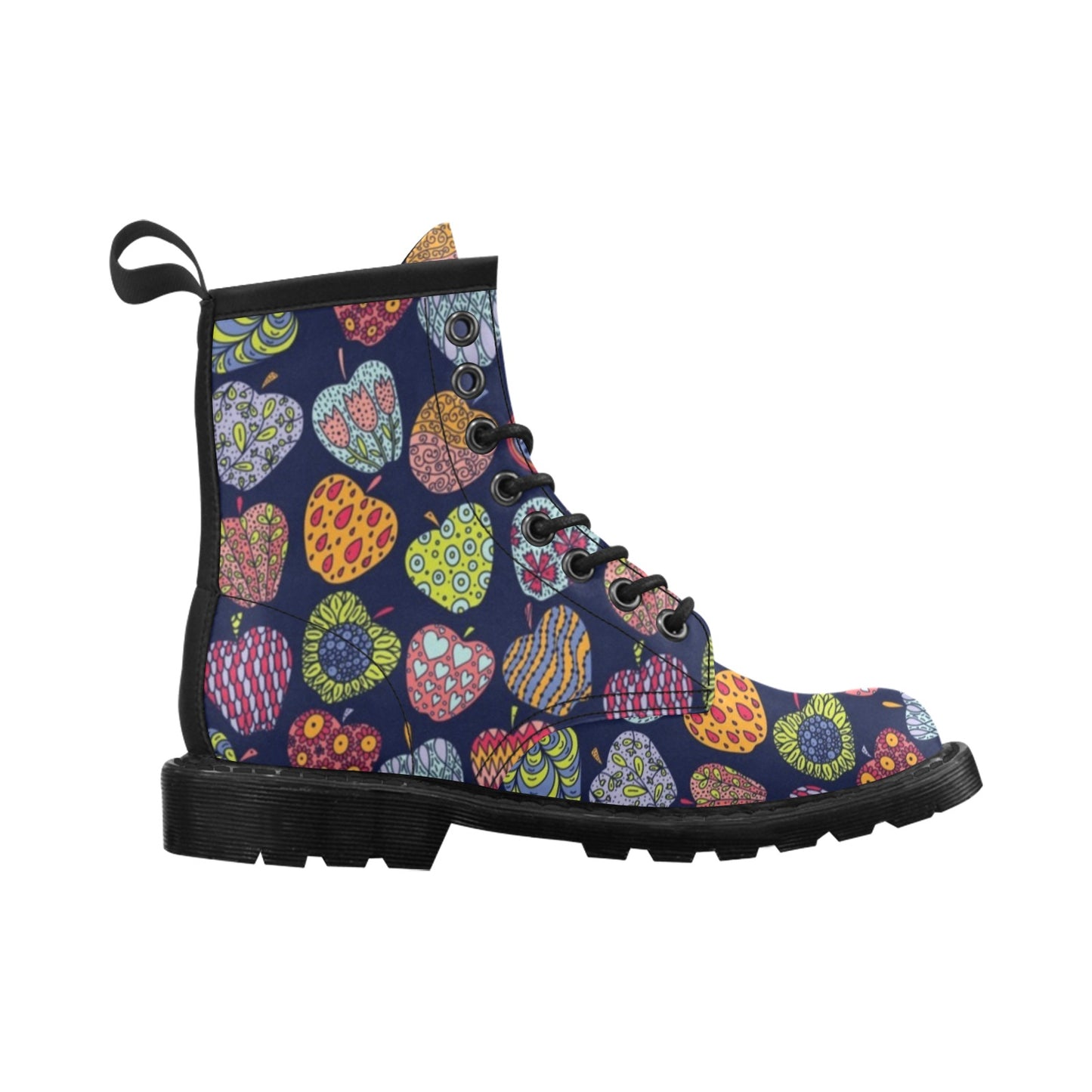 Apple Pattern Print Design AP05 Women's Boots