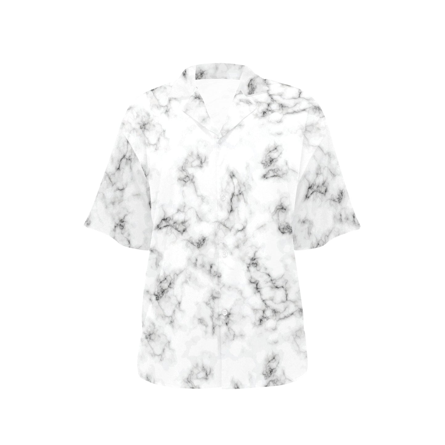 Marble Pattern Print Design 01 Women's Hawaiian Shirt