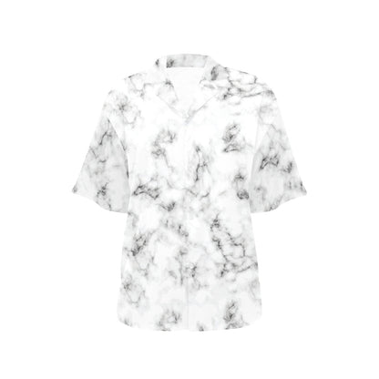 Marble Pattern Print Design 01 Women's Hawaiian Shirt