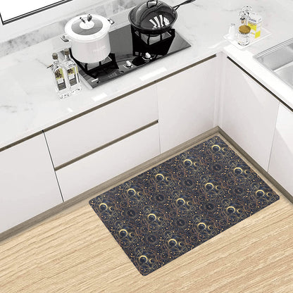 Celestial Pattern Print Design 04 Kitchen Mat