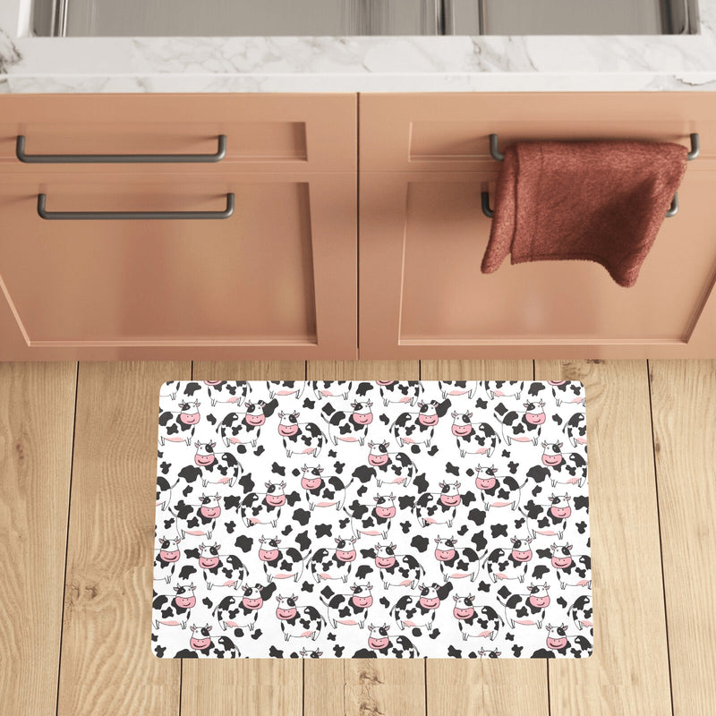 Cow Pattern Print Design 02 Kitchen Mat