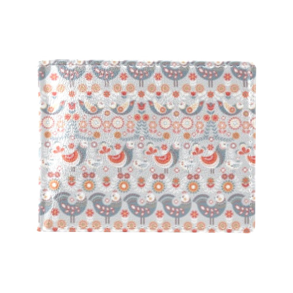 Swedish Nordic Design Print Men's ID Card Wallet