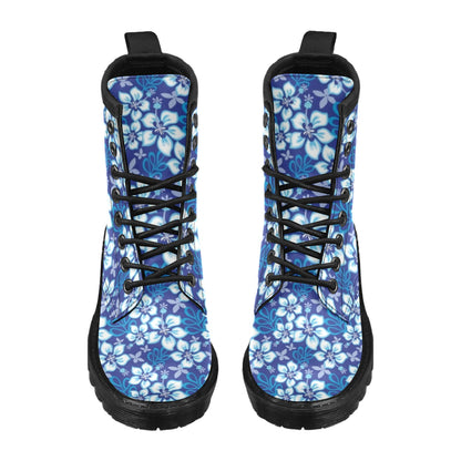 Hibiscus Pattern Print Design HB04 Women's Boots