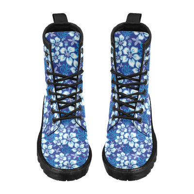 Hibiscus Pattern Print Design HB04 Women's Boots