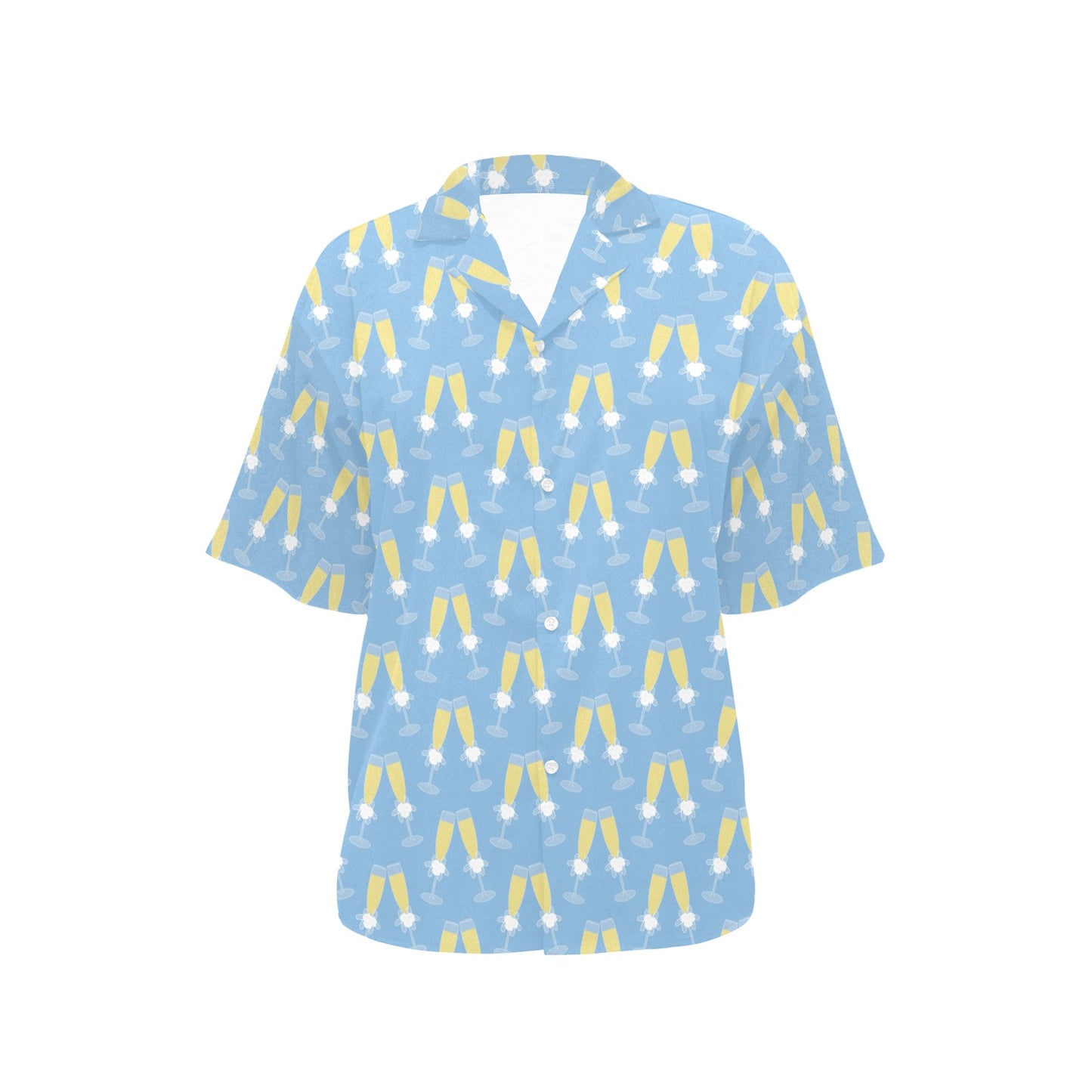 Champagne Pattern Print Design 06 Women's Hawaiian Shirt