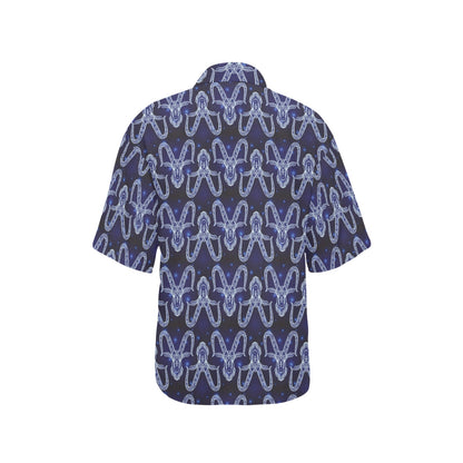 Capricorn Zodiac Pattern Print Design 03 Women's Hawaiian Shirt
