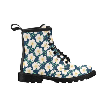 Pink Plumeria Pattern Print Design PM016 Women's Boots