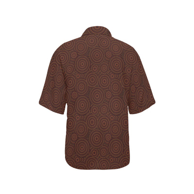 Aboriginal Pattern Print Design 02 Women's Hawaiian Shirt