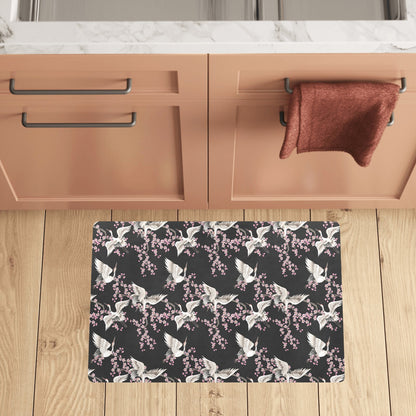 Crane Pattern Print Design 01 Kitchen Mat