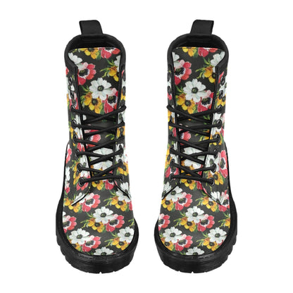 Anemone Pattern Print Design AM07 Women's Boots
