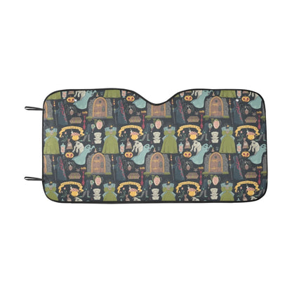 Creepy Halloween Print Design LKS304 Car front Windshield Sun Shade