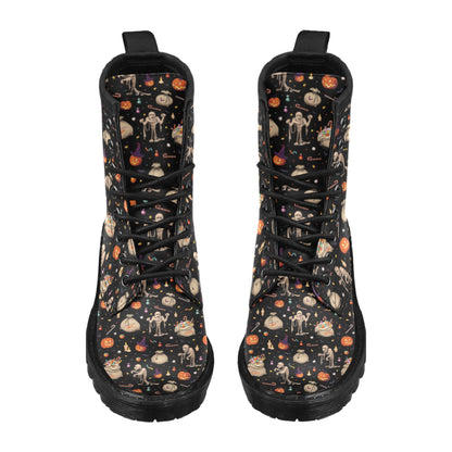 Mummy Halloween Print Design LKS303 Women's Boots