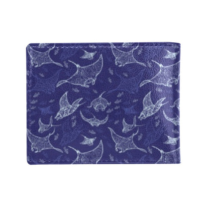 Manta Ray Print Design LKS401 Men's ID Card Wallet