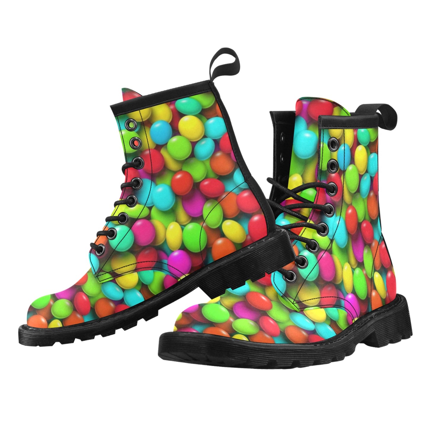 Candy Pattern Print Design CA03 Women's Boots